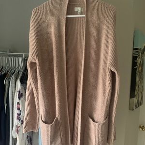 Pink cardigan